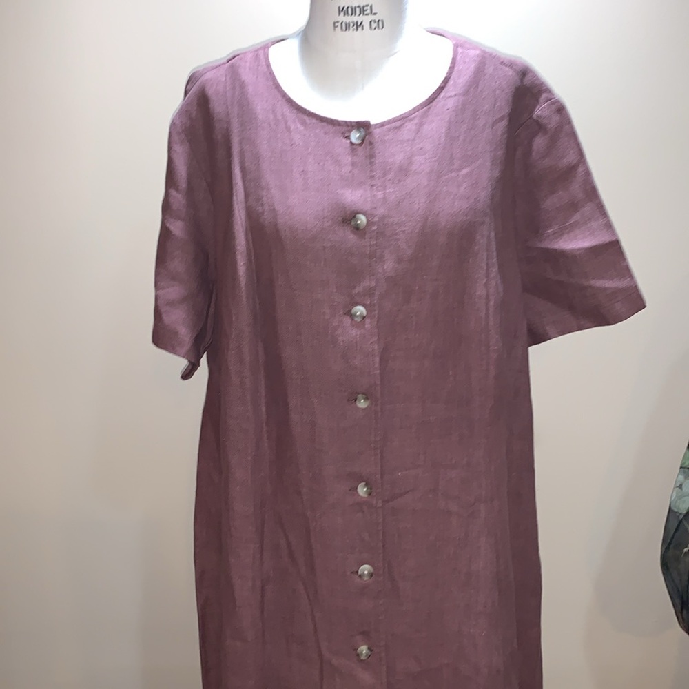 Harve Benard by Bernard Holtzman Linen Dress